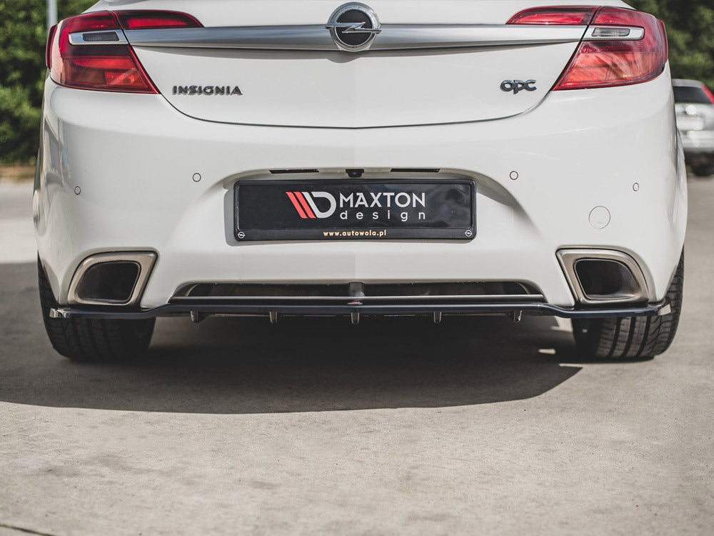 Rear Splitter (Vertical Bars) Opel / Vauxhall Insignia Mk1 OPC - Carbon Look