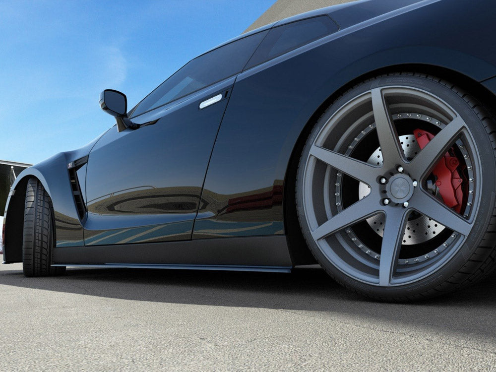 Maxton Design Side Skirts Diffusers Nissan GT-R Preface Coupe (R35-Series) - NI-GTR-3-SD1G - Image 4