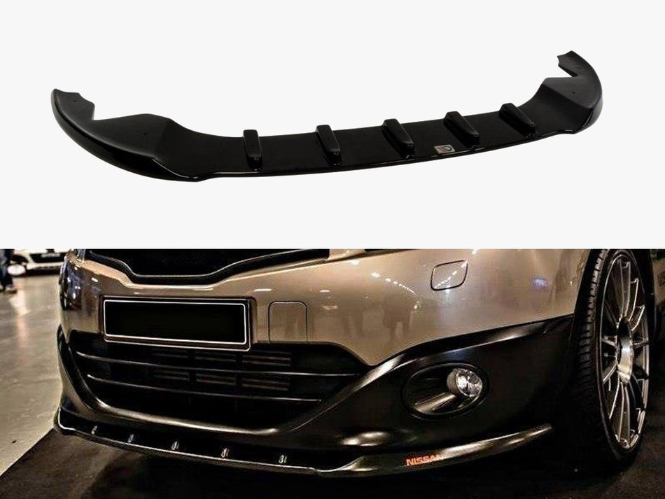 Front Splitter Nissan Qashqai (Facelift) (2009-2013) - Carbon Look