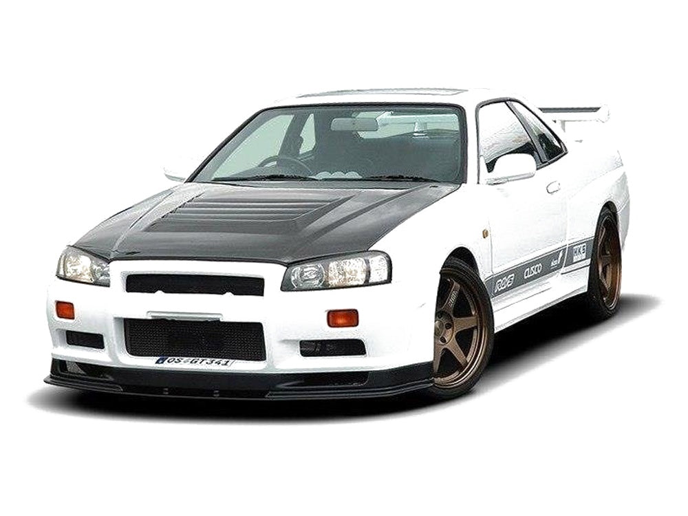 Maxton Design Front Splitter  Nissan Skyline R34 GTR (For 2299 Bumper) GTR Look (1998-2002) - 002299-0F - Image 1