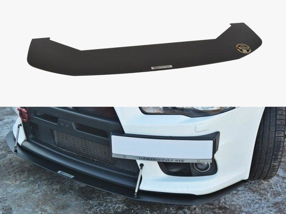Maxton Design Front Racing Splitter V.2 Mitsubishi Lancer EVO X (2005-2017) - MI-LA-10-EVO-CNC-FD2A - Image 1