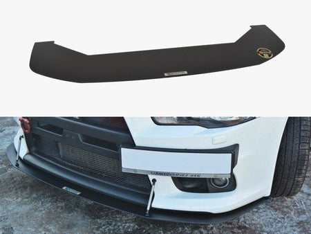 Maxton Design Front Racing Splitter V.2 Mitsubishi Lancer EVO X (2005-2017) - MI-LA-10-EVO-CNC-FD2A - Image 1
