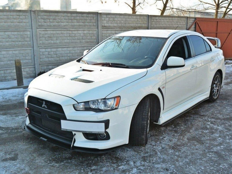 Maxton Design Front Racing Splitter V.2 Mitsubishi Lancer EVO X (2005-2017) - MI-LA-10-EVO-CNC-FD2A - Image 2