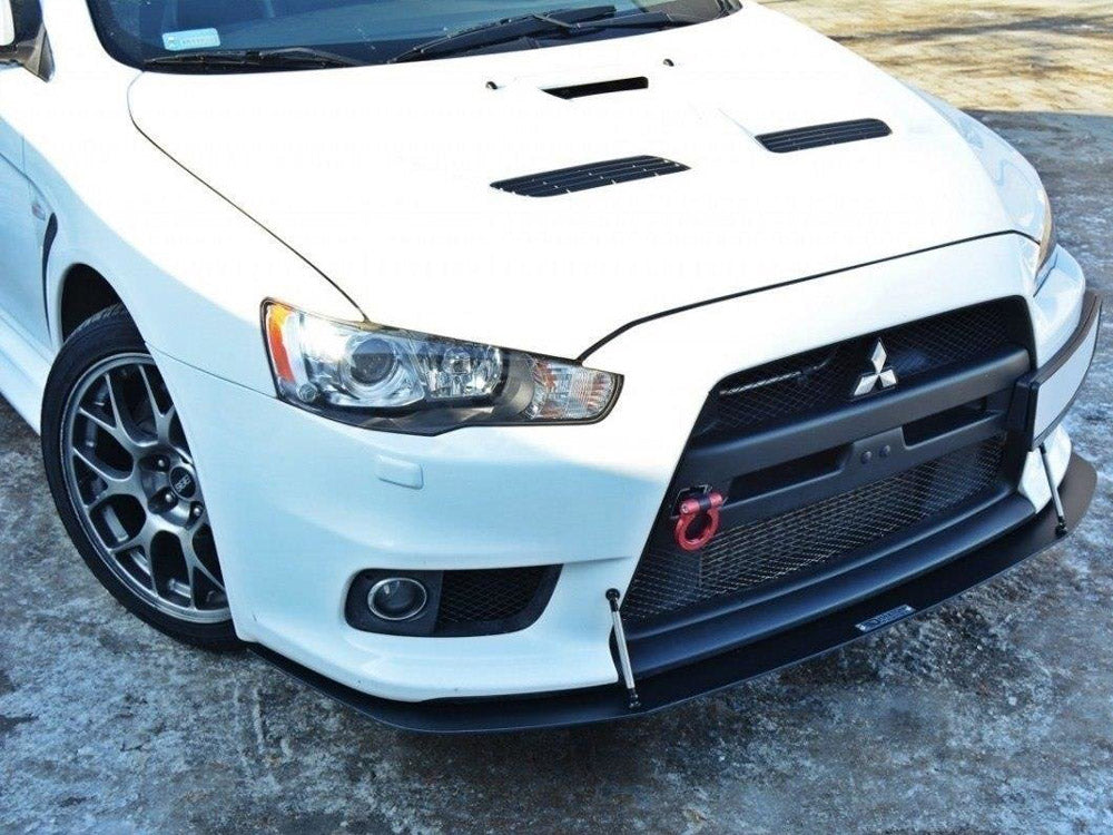 Maxton Design Front Racing Splitter V.2 Mitsubishi Lancer EVO X (2005-2017) - MI-LA-10-EVO-CNC-FD2A - Image 4