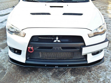 Maxton Design Front Splitter V.1 Mitsubishi Lancer EVO X (2007-2015) - Textured - MI-LA-10-EVO-FD1T - Image 3