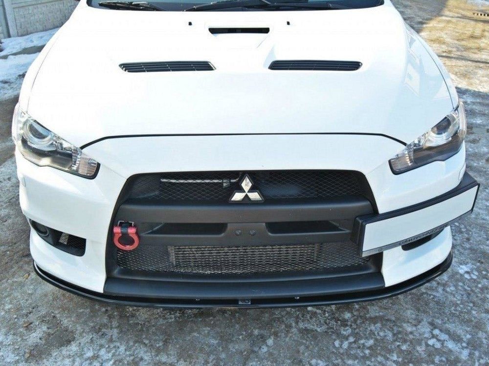 Maxton Design Front Splitter V.2 Mitsubishi Lancer EVO X (2007-2015) - Textured - MI-LA-10-EVO-FD2T - Image 3