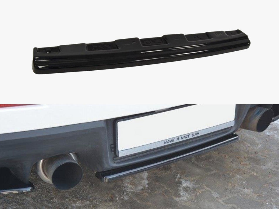 Maxton Design Central Rear Splitter Mitsubishi Lancer EVO X (Without/vertical Bars) (2007-2015)