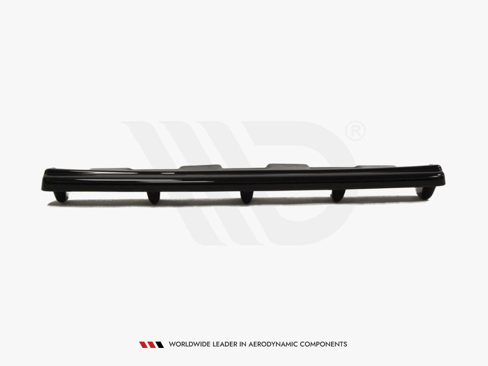 Central Rear Splitter Mitsubishi Lancer EVO X (W/vertical Bars) - Textured