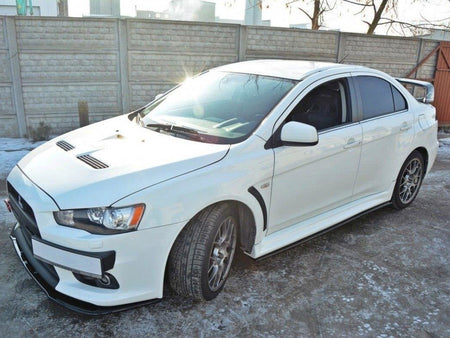 Maxton Design Side Skirts Diffusers Mitsubishi Lancer EVO X US Version (2007-2015) - Textured - MI-LA-10-EVO-SD1T - Image 2