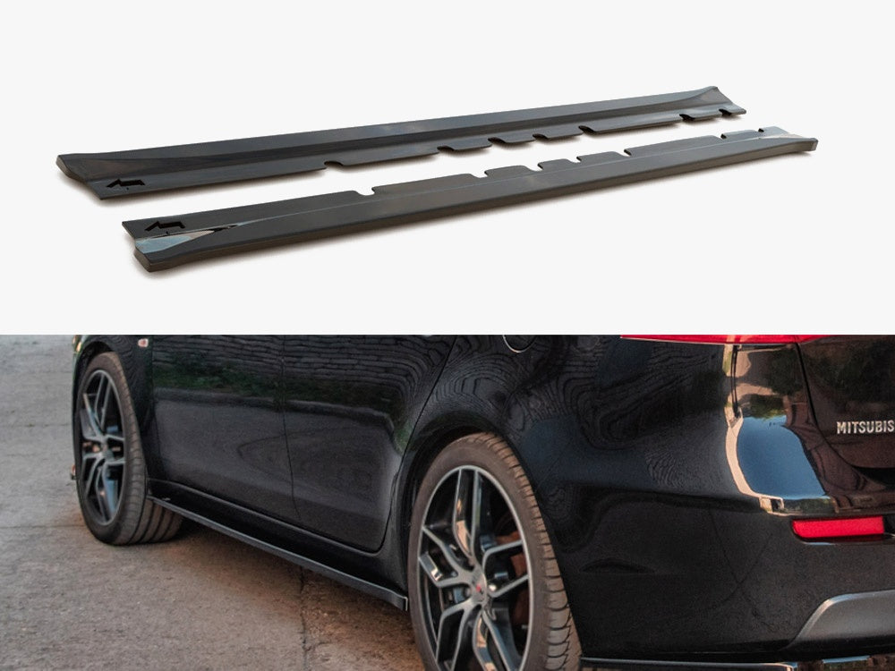 Maxton Design Side Skirts Diffusers Mitsubishi Lancer MK8 (2007-2016) - MI-LA-8-SD1G - Image 1