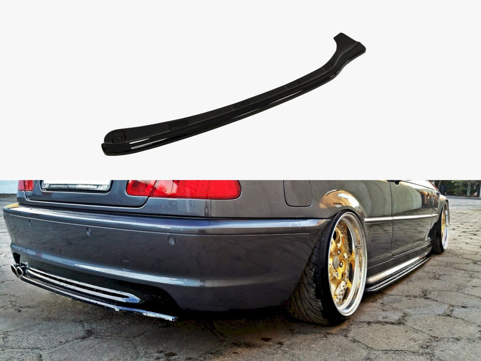 Maxton Design Central Rear Splitter BMW 3 E46 M-Pack Coupe - BM-3-46-C-MPACK-RD1G - Image 1