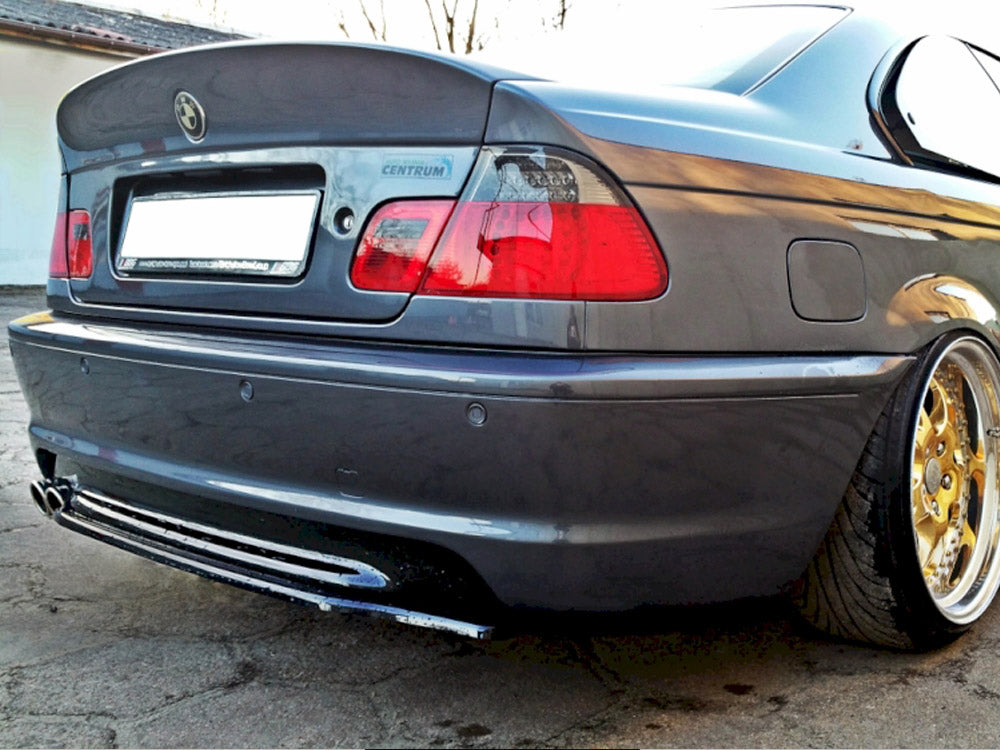 Maxton Design Central Rear Splitter BMW 3 E46 M-Pack Coupe - BM-3-46-C-MPACK-RD1G - Image 3