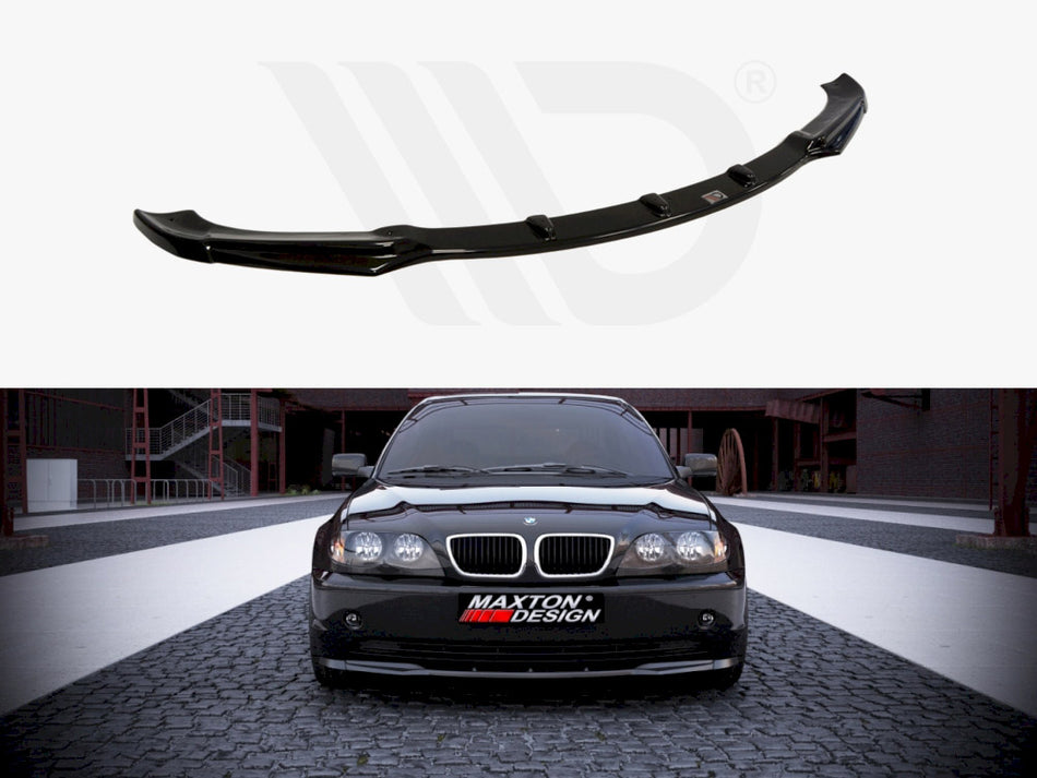 MAXTON DESIGN Front Splitter BMW 3 E46 Saloon Facelift Model (2001-2007) - Carbon Look