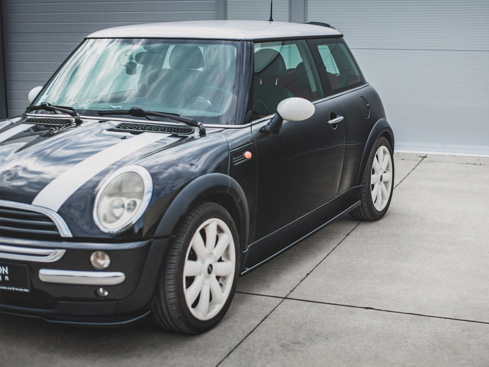 Side Skirts Splitters Mini Cooper/ ONE R50 (2001-2006) - Carbon Look