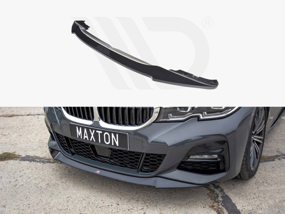 MAXTON DESIGN Front Splitter V.1 Bmw 3 G20 M-sport (2019-2022) - Carbon Look