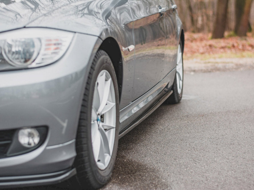 Maxton Design Side Skirt Diffusers Bmw 3 Series E91 Facelift (2008-2011) - Carbon Look - BM-3-91-SD1C - Image 3