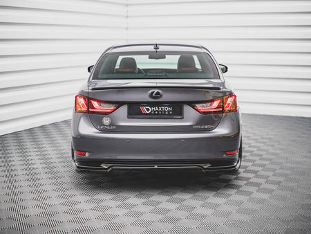 Maxton Design Rear Splitter (Vertical Bars) Lexus GS F Sport Hybrid Mk4 (L10) - LE-GS-4-FSPORT-H-RD1G+RD2G - Image 3