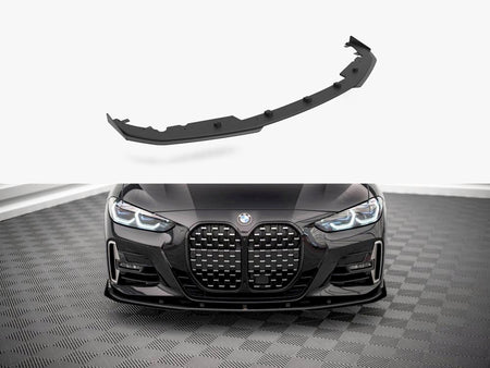 Maxton Design Street PRO Front Splitter + Flaps BMW 4 M-Pack / M440i G22 / G23 / G22 Facelift / G23 Facelift - BM4G22MPACKCNC-FD1B+FSF1G - Image 1