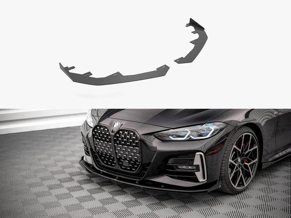 Maxton Design Front Flaps BMW 4 M-Pack / M440i G22 / G23 / G22 Facelift / G23 Facelift - BM4G22MPACKCNC-FSF1G - Image 1
