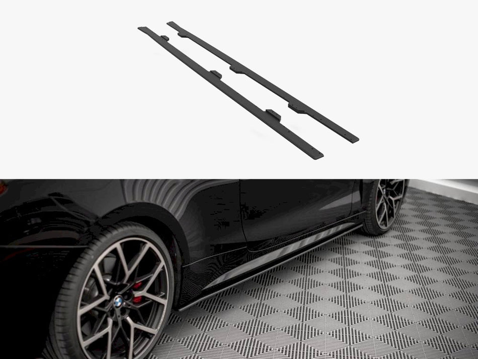 Maxton Design Street PRO Side Skirts Diffusers BMW 4 M-Pack / M440i G22 / G23 / G22 Facelift / G23 Facelift - BM4G22MPACKCNC-SD1B - Image 1