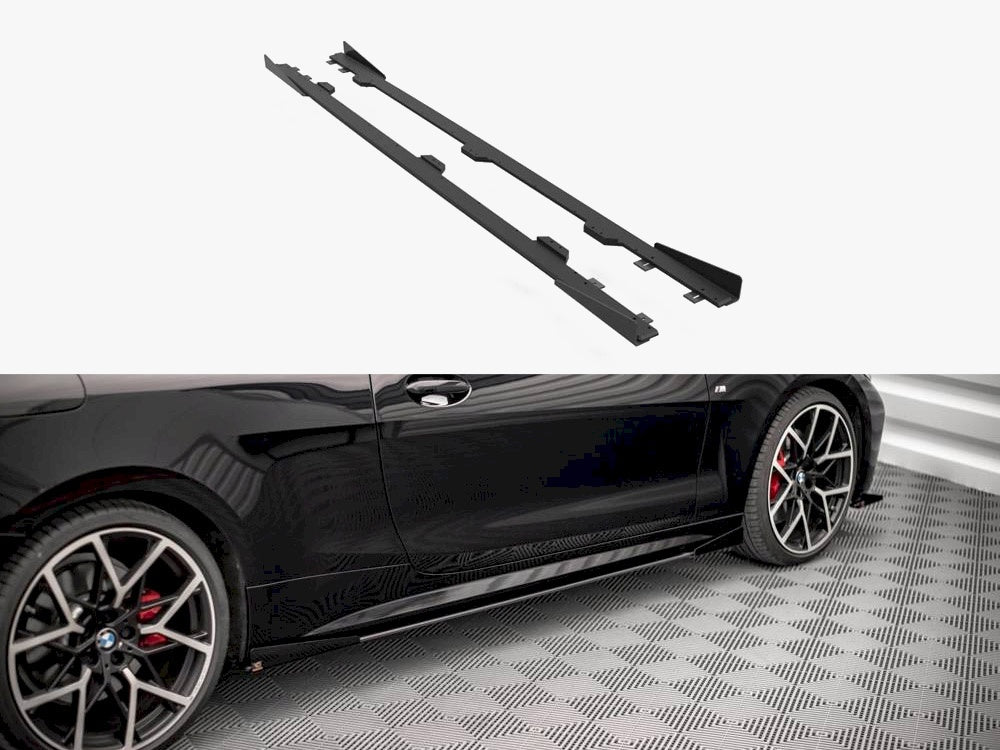 Street PRO Side Skirts Diffusers + Flaps BMW 4 M-Pack / M440i G22 / G23 / G22 Facelift / G23 Facelift