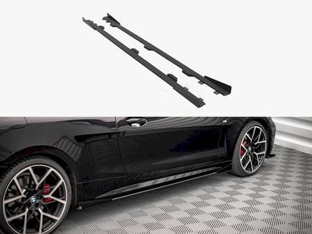 Street PRO Side Skirts Diffusers + Flaps BMW 4 M-Pack / M440i G22 / G23 / G22 Facelift / G23 Facelift