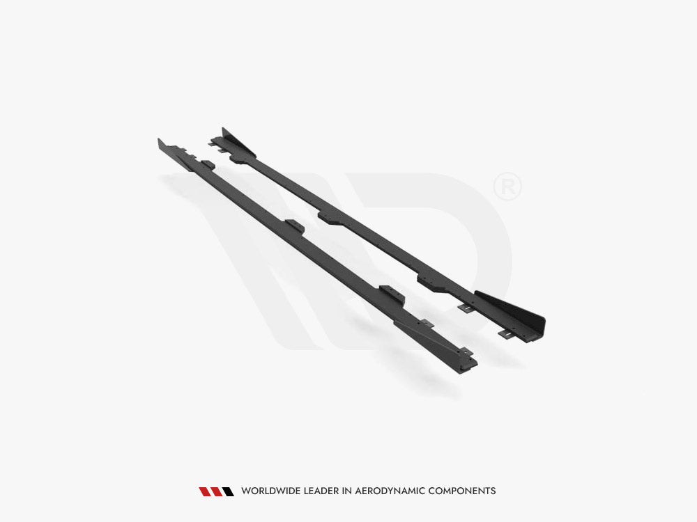 Maxton Design Street PRO Side Skirts Diffusers + Flaps BMW 4 M-Pack / M440i G22 / G23 / G22 Facelift / G23 Facelift - BM4G22MPACKCNC-SD1B+SRF1G - Image 4