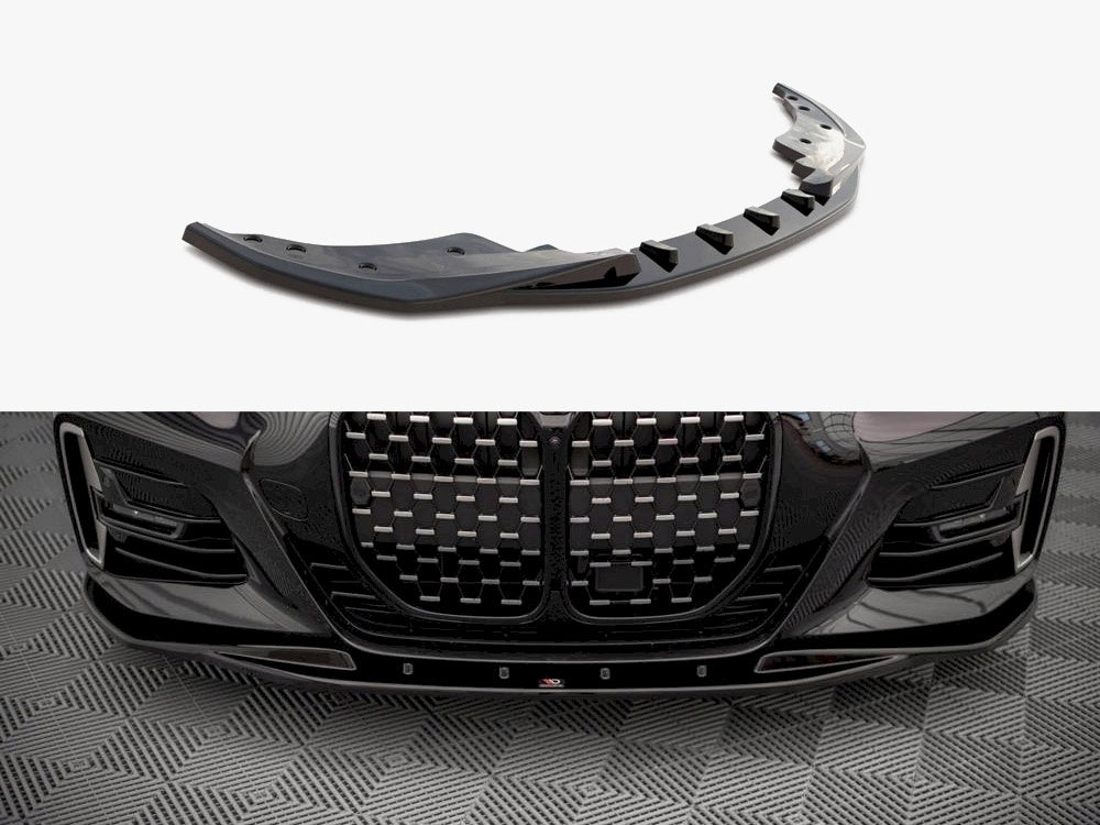 Maxton Design Front Splitter V.1 BMW 4 M-Pack / M440i G22 / G23 / G22 Facelift / G23 Facelift - BM-4-G22-MPACK-FD1G - Image 1