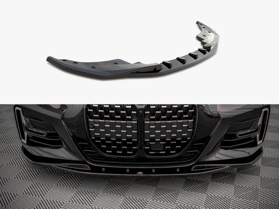 Maxton Design Front Splitter V.1 BMW 4 M-Pack / M440i G22 / G23 / G22 Facelift / G23 Facelift - BM-4-G22-MPACK-FD1G - Image 1