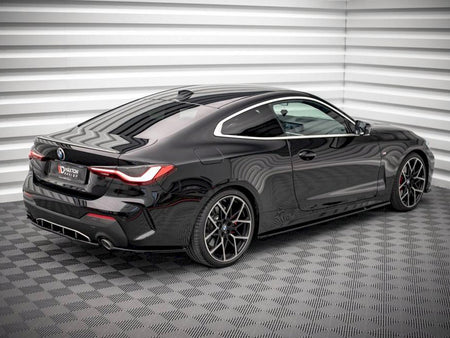 Maxton Design Rear Side Splitters V.1 BMW 4 M-Pack G22 / G23 / G22 Facelift / G23 Facelift - BM-4-G22-MPACK-RSD1G - Image 2