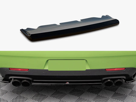 Maxton Design Central Rear Splitter Dodge Challenger SRT Hellcat Widebody Mk3 - DO-CHL-3F-SRT-HC-RD1G - Image 1