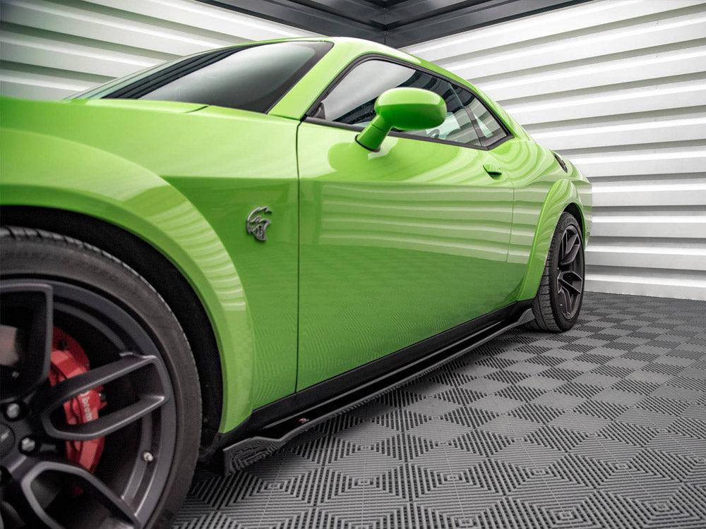 Maxton Design Side Skirts Diffusers Dodge Challenger SRT Hellcat Widebody Mk3 - DO-CHL-3F-SRT-HC-SD1G - Image 4