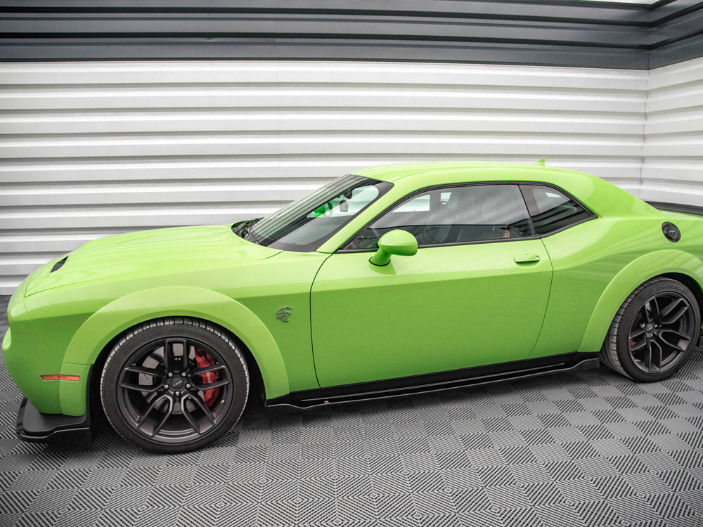 Maxton Design Side Skirts Diffusers Dodge Challenger SRT Hellcat Widebody Mk3 - DO-CHL-3F-SRT-HC-SD1G - Image 3