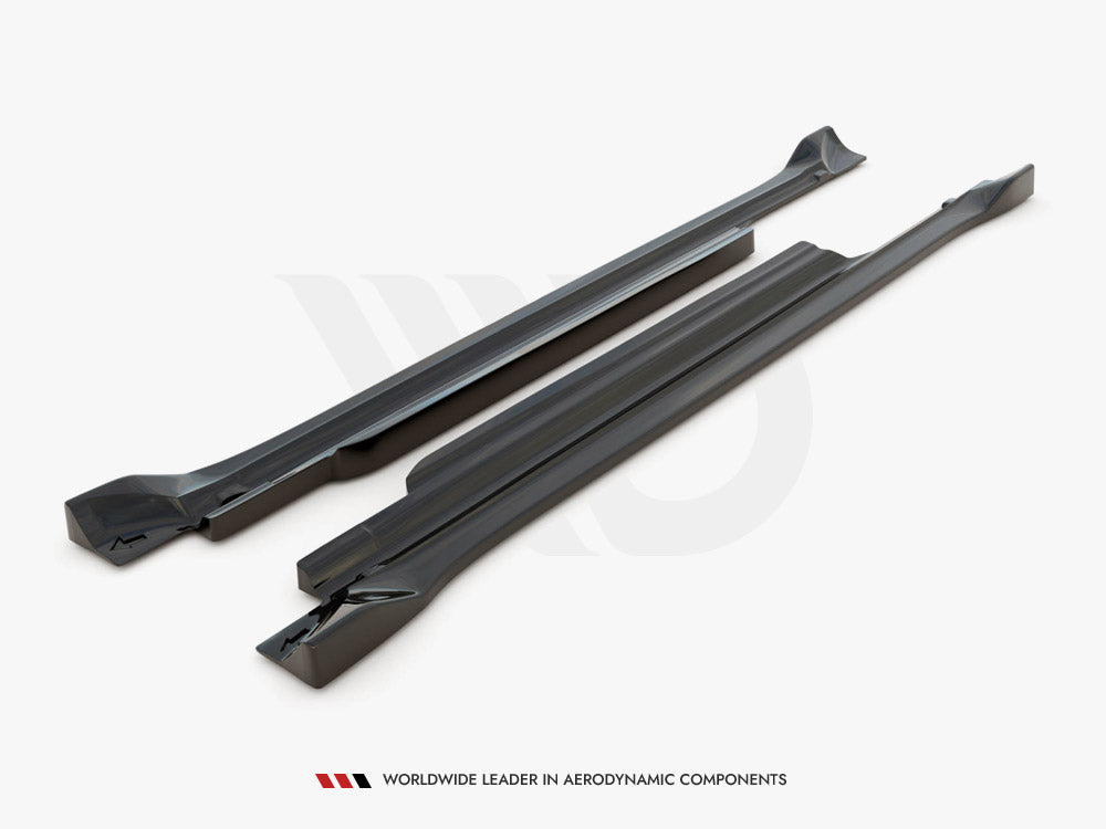 Maxton Design Side Skirts Diffusers Dodge Challenger SRT Hellcat Widebody Mk3 - DO-CHL-3F-SRT-HC-SD1G - Image 5