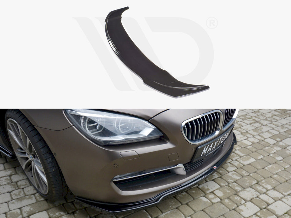 MAXTON DESIGN Front Splitter BMW 6 Gran Coupe - Carbon Look