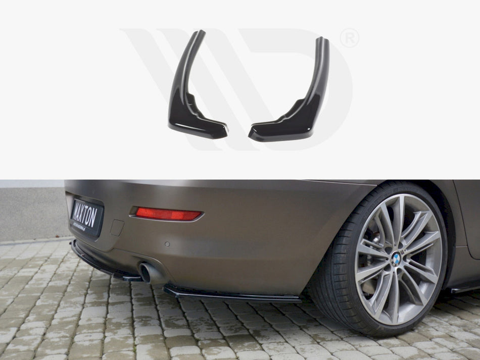 MAXTON DESIGN Rear Side Splitters BMW 6 Gran Coupe - Textured