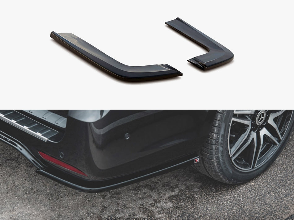 Rear Side Splitters V.2 Mercedes-Benz V-Class AMG-Line W447 Facelift - Textured