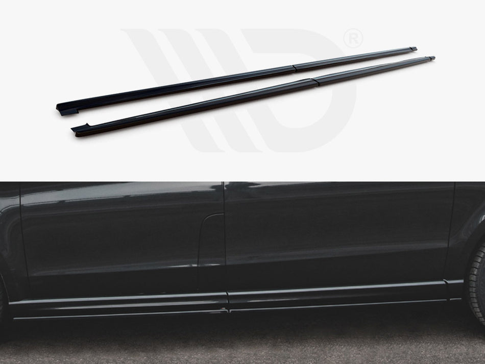 MAXTON DESIGN Side Skirts Diffusers Mercedes-Benz V-Class Long AMG-Line W447 - Textured