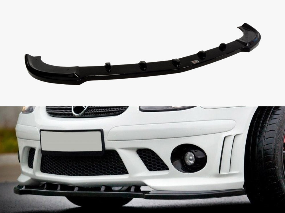 Maxton Design Front Splitter Mercedes SLK R170 For AMG 204 Bumper - Textured - ME-SLK-R170-AMG204-FD1T - Image 1