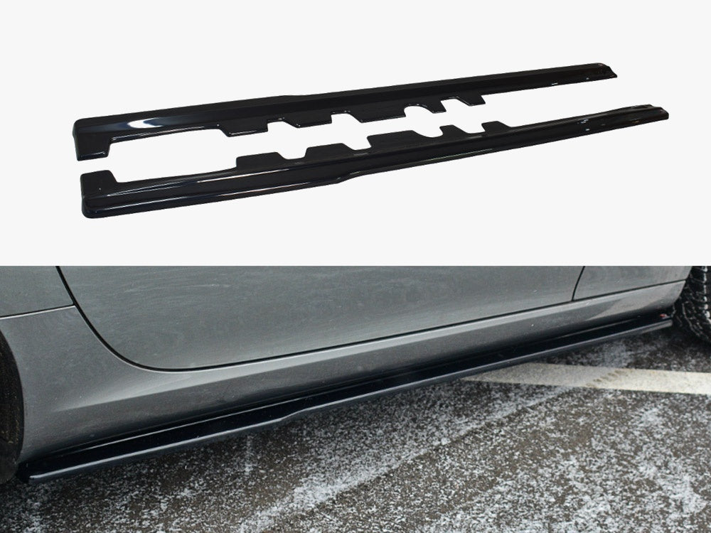 Maxton Design Side Skirts Splitters Mercedes-benz SLK R172 Standard (2011-2015) - Textured - ME-SLK-R172-SD1T - Image 1