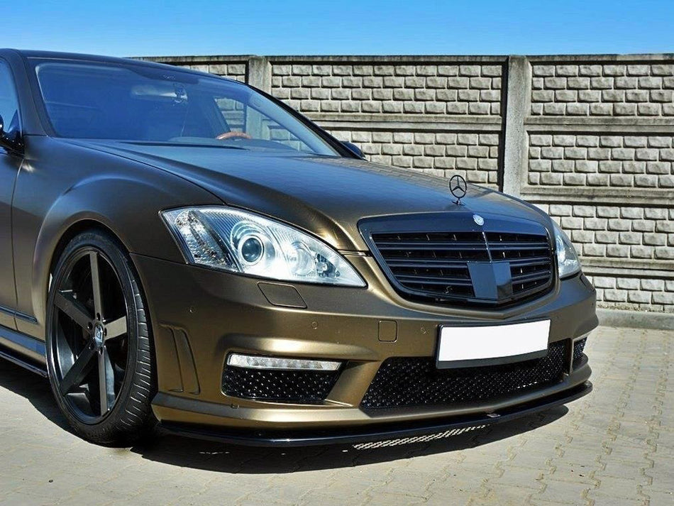 Maxton Design Front Splitter Mercedes S-class W221 AMG - ME-S-W221-AMG-FD1G - Image 1