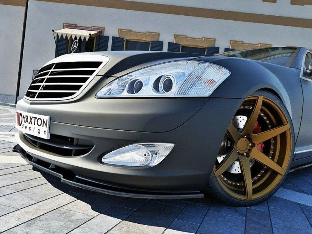 Front Splitter Mercedes S-class W221 - Carbon Look