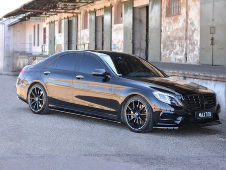 Maxton Design Side Skirts Diffusers V.1 Mercedes-Benz S-Class AMG-Line W222 - Textured - ME-S-222-AMGLINE-SD1T - Image 2