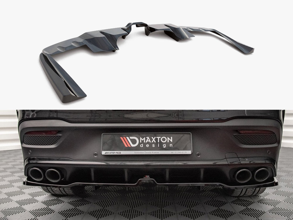 Maxton Design Rear Splitter (Vertical Bars) Mercedes-AMG GLE 53 Coupe C167 / C167 Facelift - ME-GLE-C167-AMG-RD1G+RD2G - Image 1