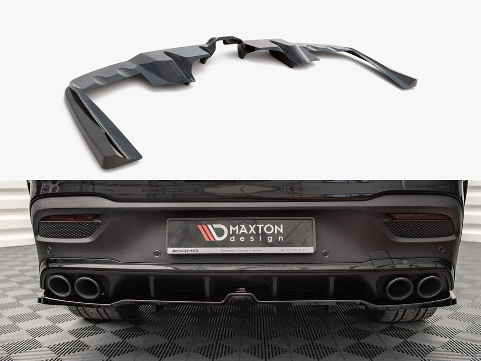 Maxton Design Rear Splitter (Vertical Bars) Mercedes-AMG GLE 53 Coupe C167 / C167 Facelift - ME-GLE-C167-AMG-RD1G+RD2G - Image 1