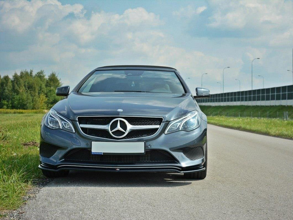 Front Splitter V.1 Mercedes - Benz E Coupe / Cabrio C207 Facelift / A207 Facelit