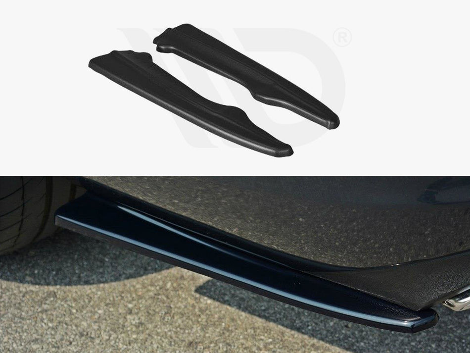 MAXTON DESIGN Rear Side Splitters Mercedes - Benz E Coupe / Cabrio C207 Facelift / A207 Facelit - Carbon Look