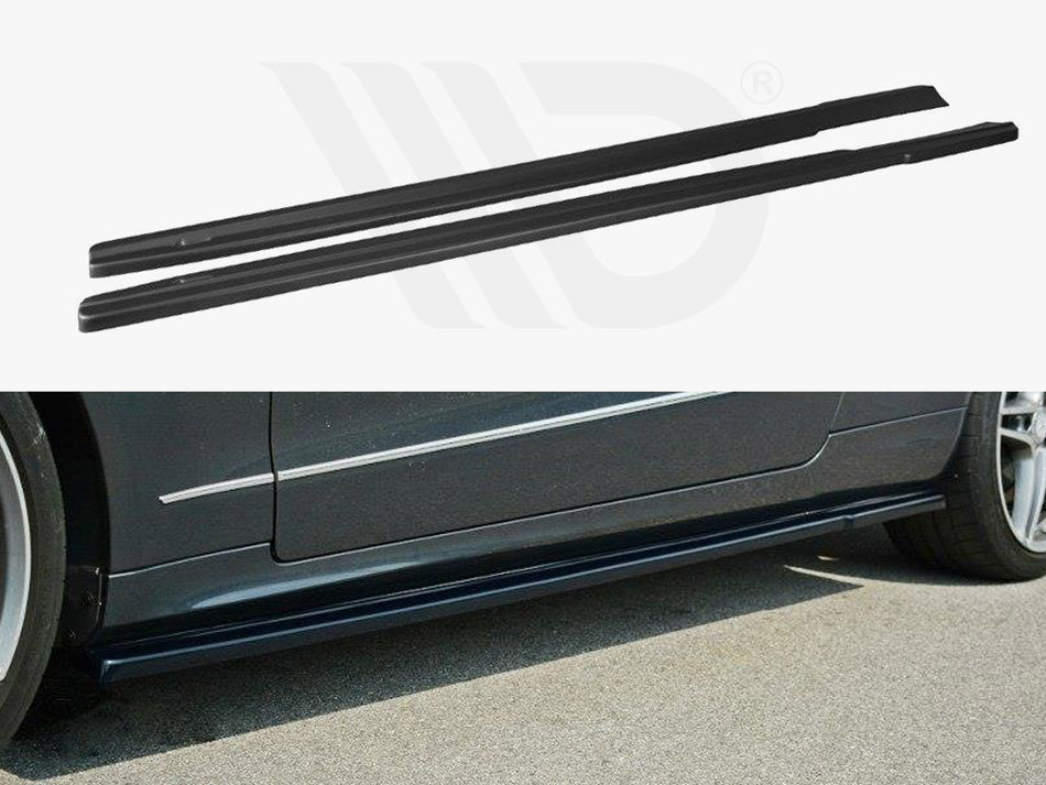 MAXTON DESIGN Side Skirts Diffusers Mercedes - Benz E Coupe / Cabrio C207 Facelift / A207 Facelit - Carbon Look