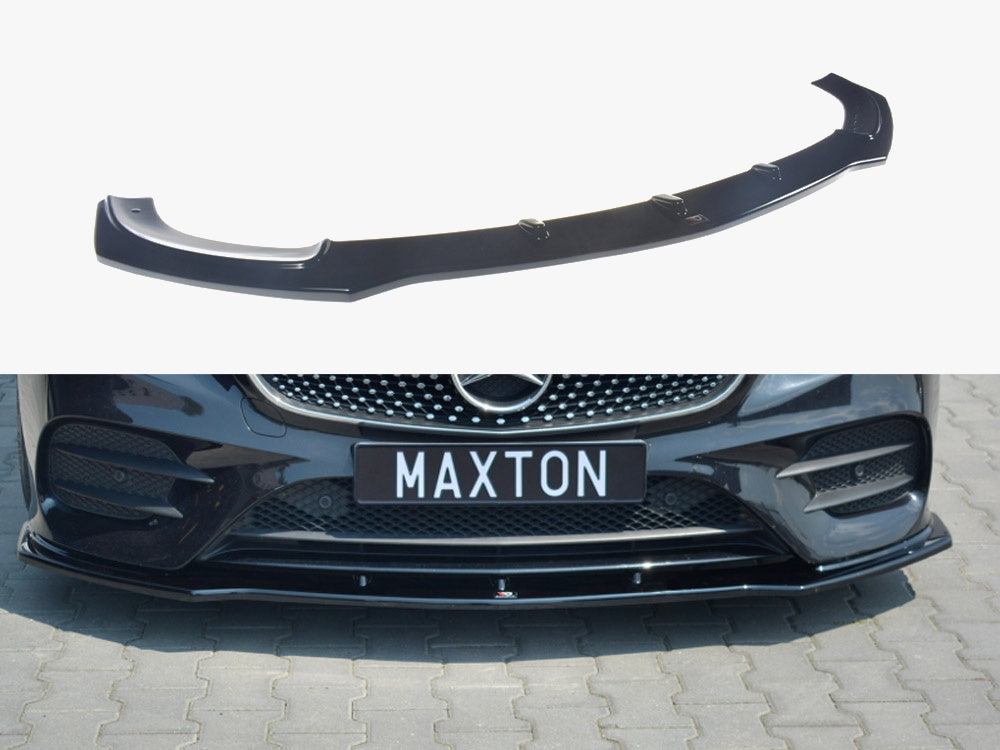 Maxton Design Front Splitter V.1 Mercedes-Benz E-Class W213 Coupe (C238) / Cabriolet (A238) AMG-Line / 53 AMG - ME-E-213-AMGLINE-C-FD1G - Image 1