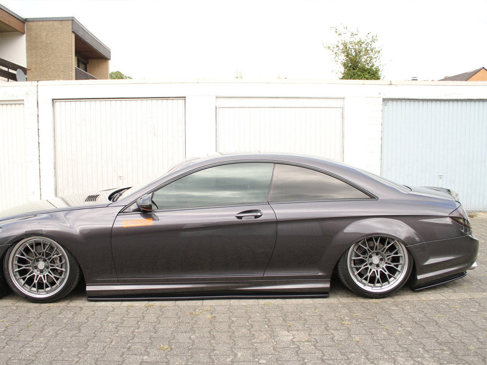 Rear Side Splitters Mercedes CL 500 C216 Amgline (2006-2010) - Textured